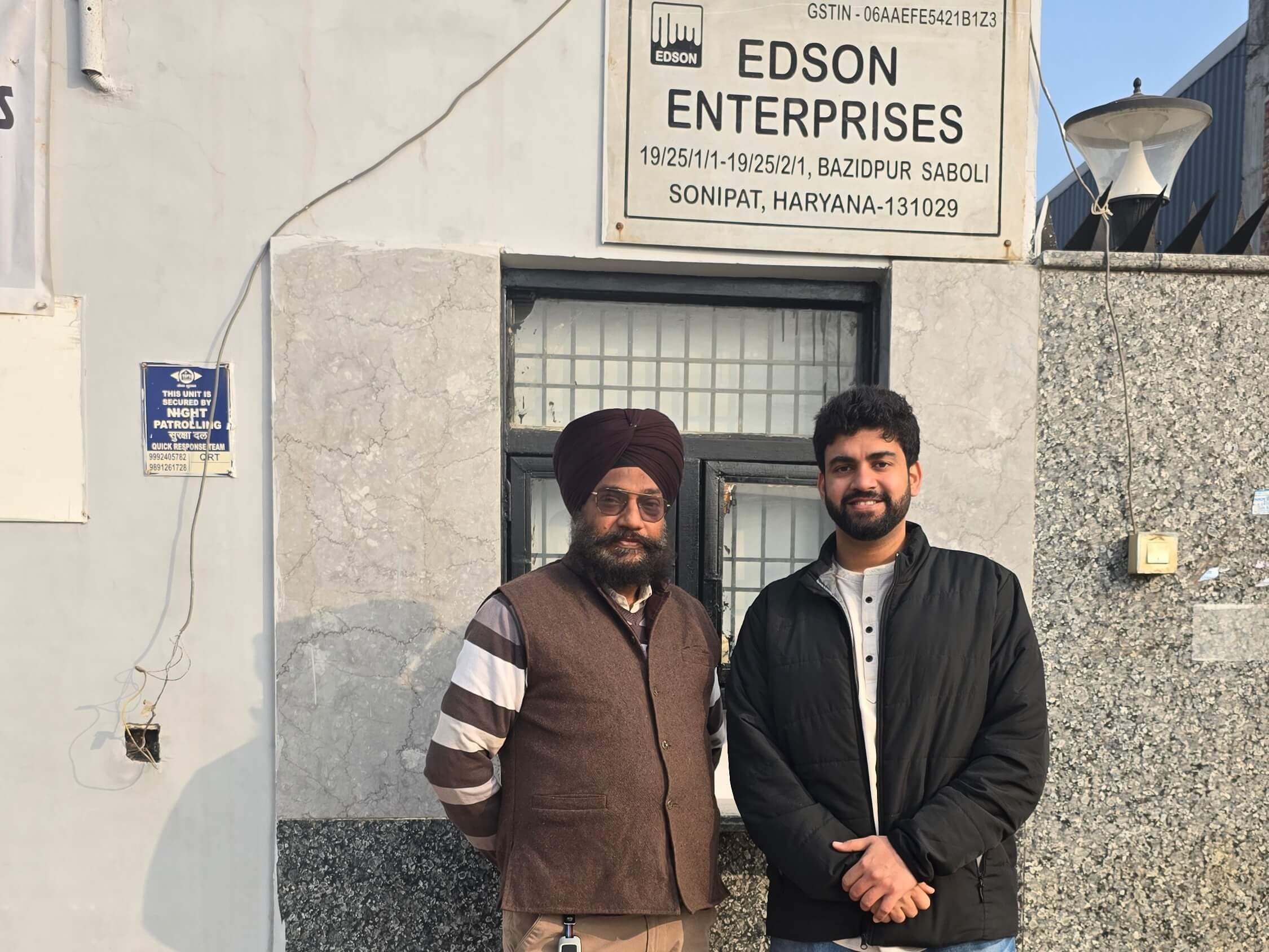 Team Picture with Edson Enterprises